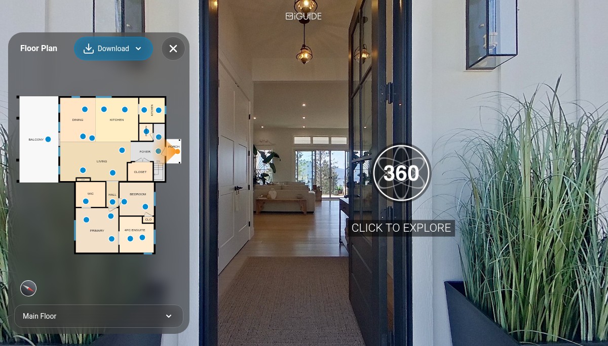 iGUIDE 3D Tour for 10320 Columbia Way, Vernon, BC