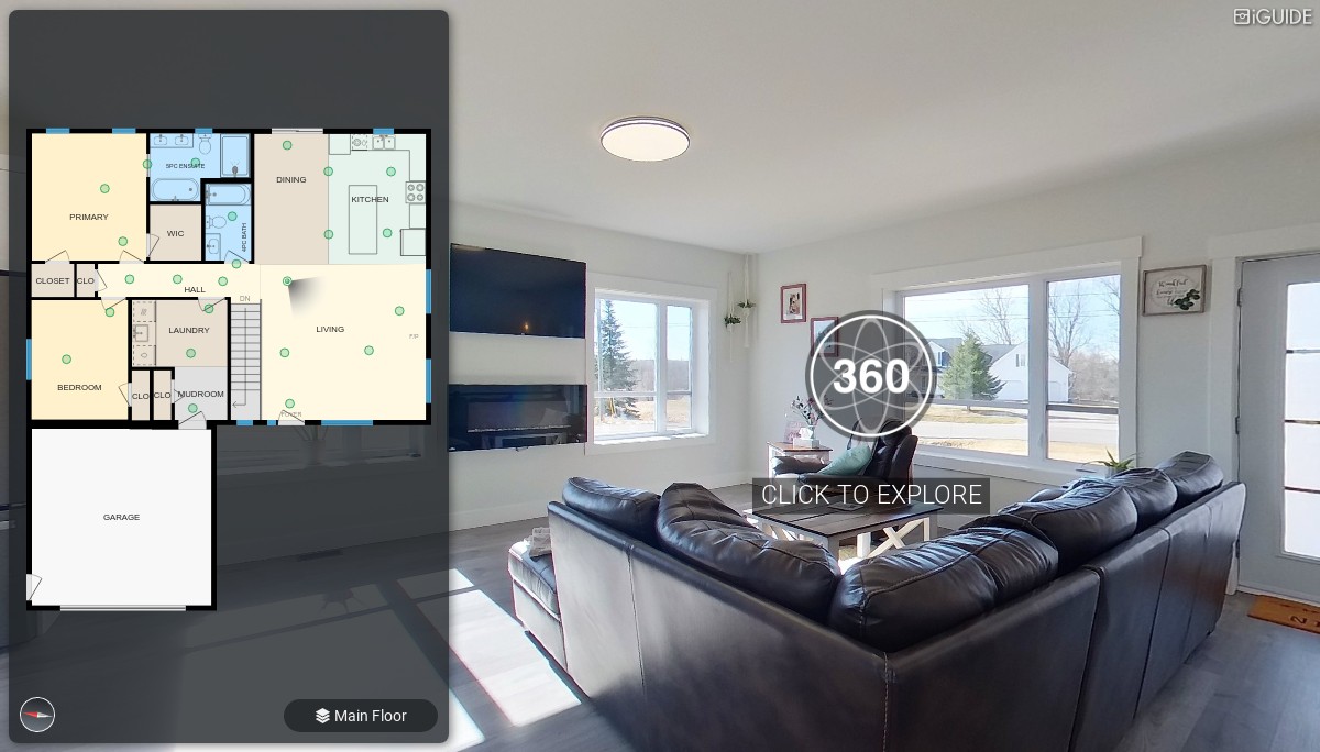 IGUIDE 3D Tour For 11 Riverside Dr, Petitcodiac, NB