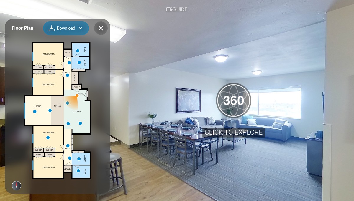 iGUIDE 3D Tour for Centre Square 4-Bedroom