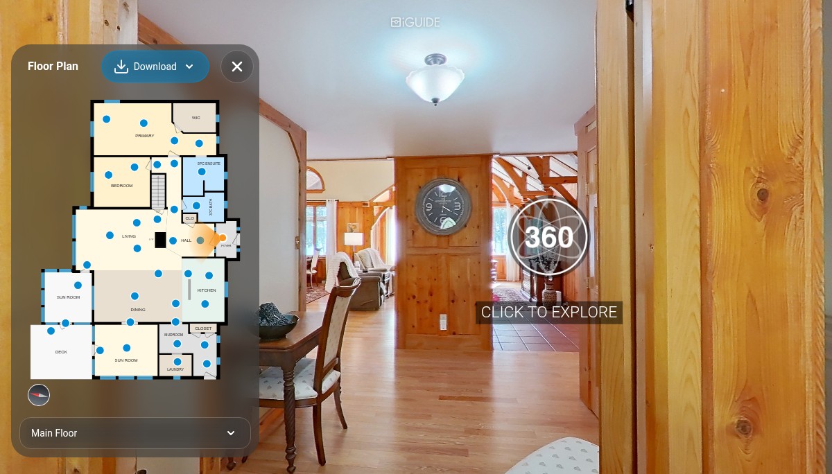 iGUIDE 3D Tour for 136 Point Ln, Green Mountain, NB