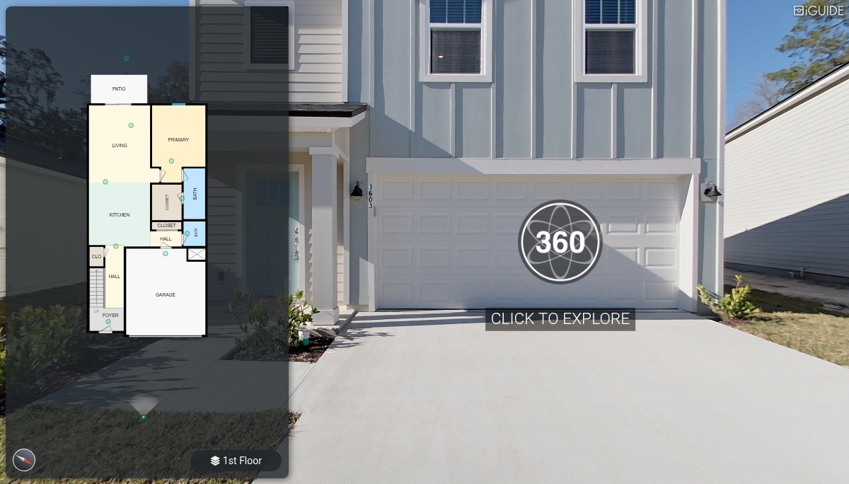 iGUIDE 3D Tour for 1787 Model by Breeze Homes, Jacksonville, FL