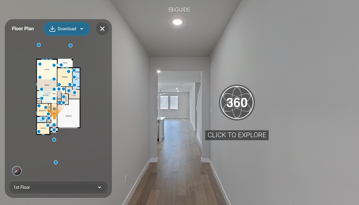 iGUIDE 3D Tour for 1864 Gallop Rd, Seagoville, TX