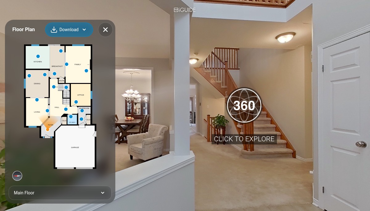 iGUIDE 3D Tour for 224 Ridgemere Ct, Kitchener, ON