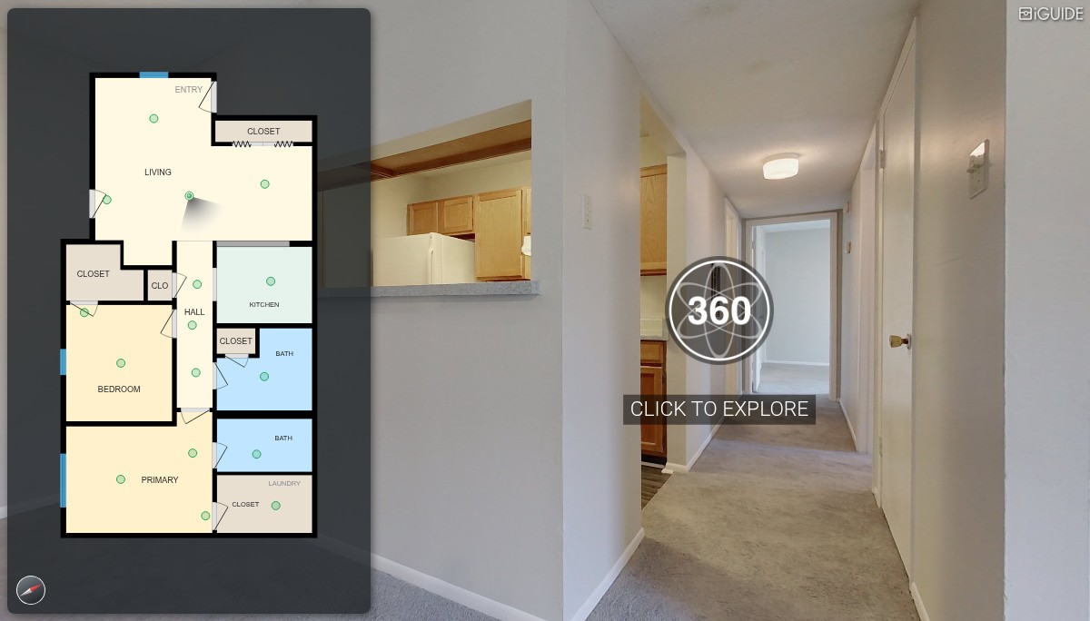 iGUIDE 3D Tour for City Heights Magnolia Place Two Bedroom / Two Bath