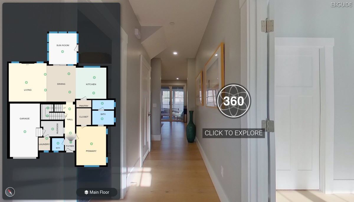 iGUIDE 3D Tour for 3142 Mill Pond Way, Portsmouth, NH