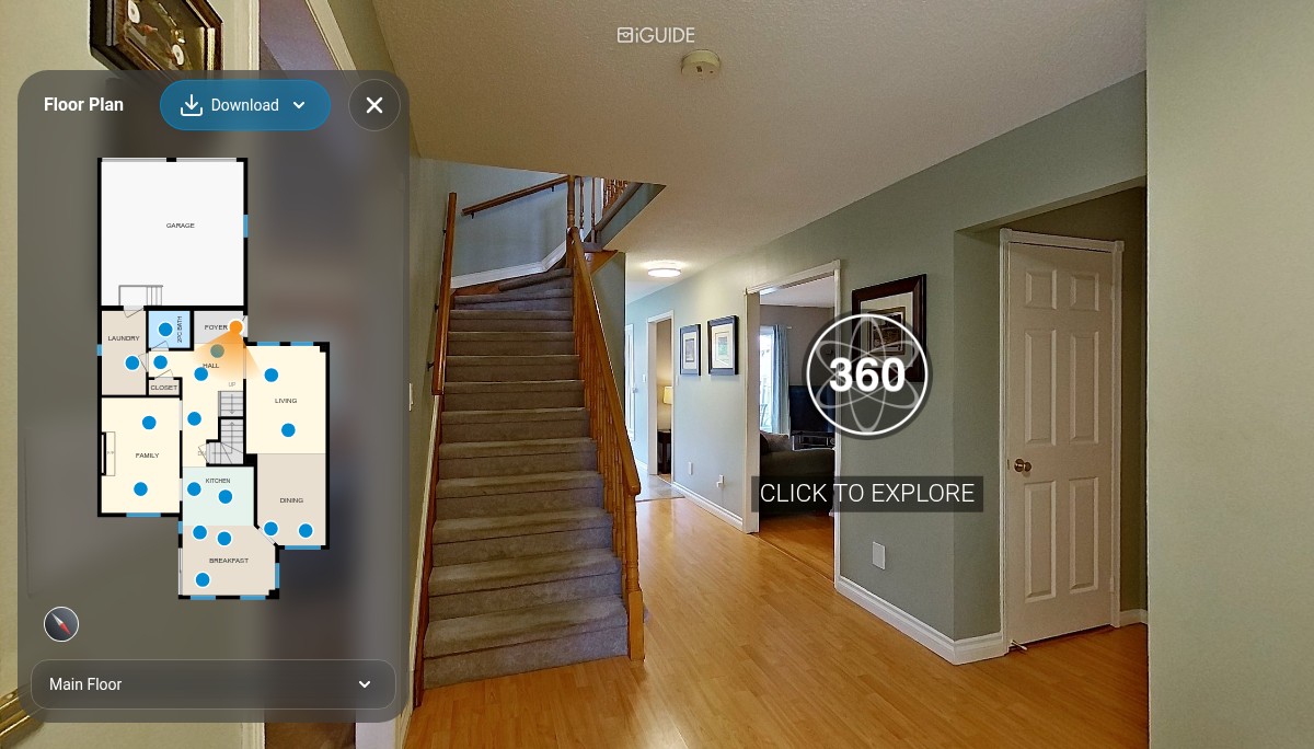 iGUIDE 3D Tour for 40 Lord Simcoe Dr, Brampton, ON