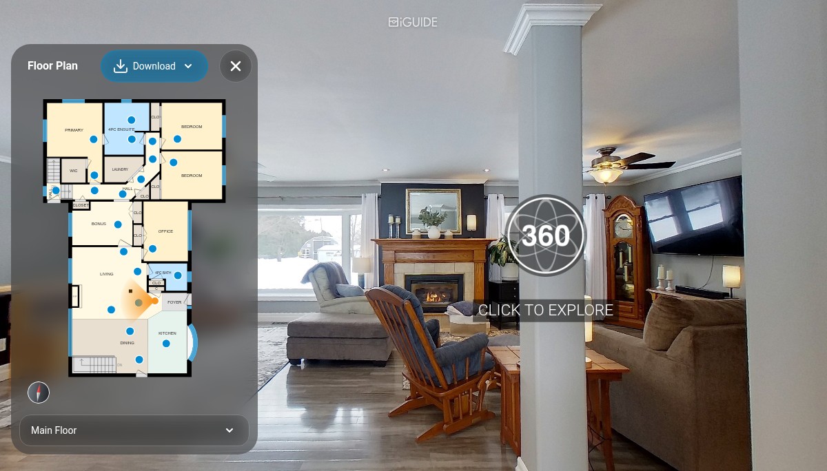 iGUIDE 3D Tour for 667 Sawmill Rd, Bloomingdale, ON