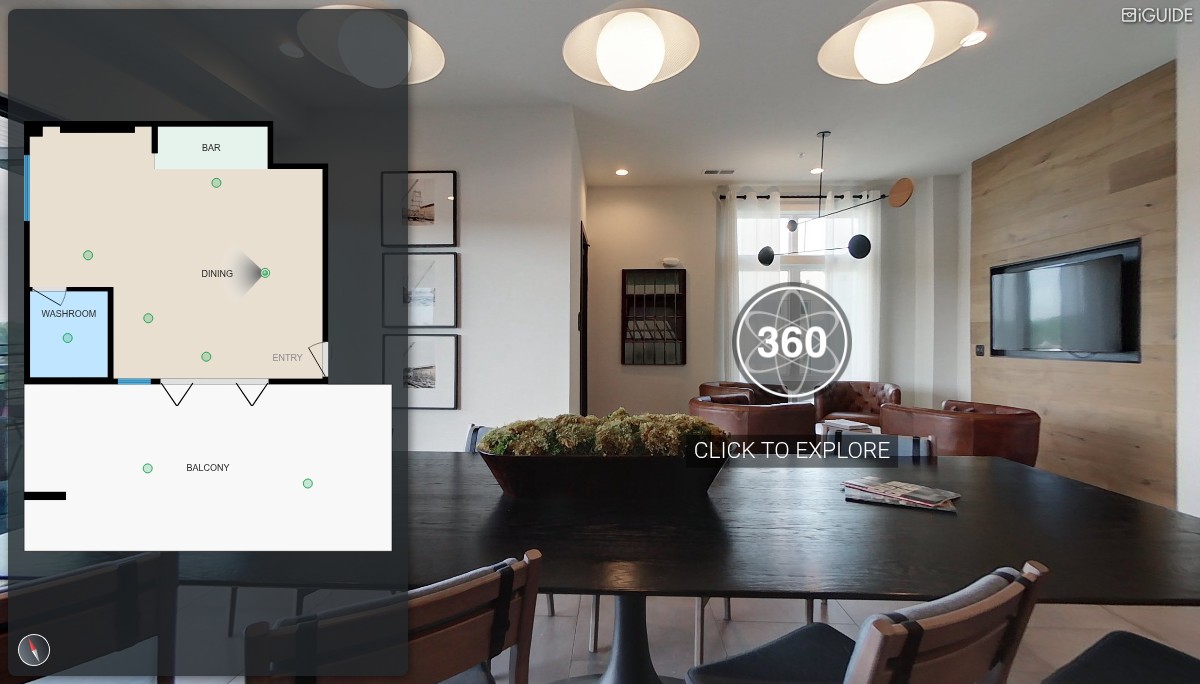 iGUIDE 3D Tour for 7th Floor Amenities 2221 Iron Works Dr Raleigh NC