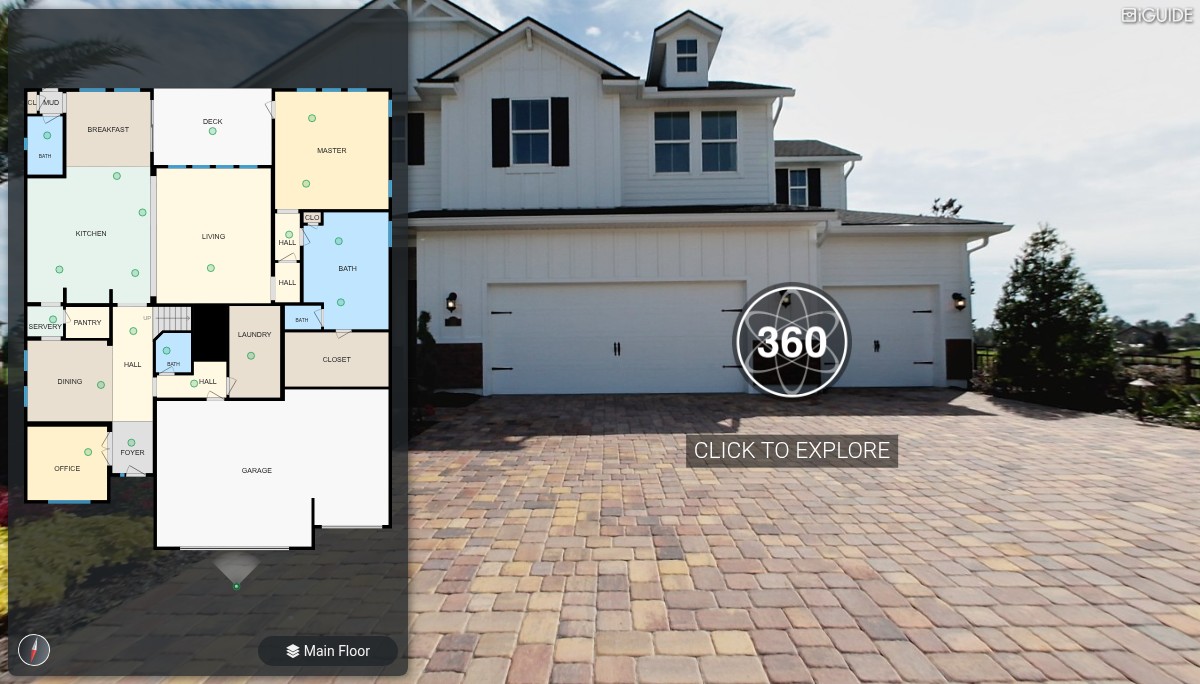 iGUIDE 3D Tour for Lennar Celestina Crawford, St Johns, FL