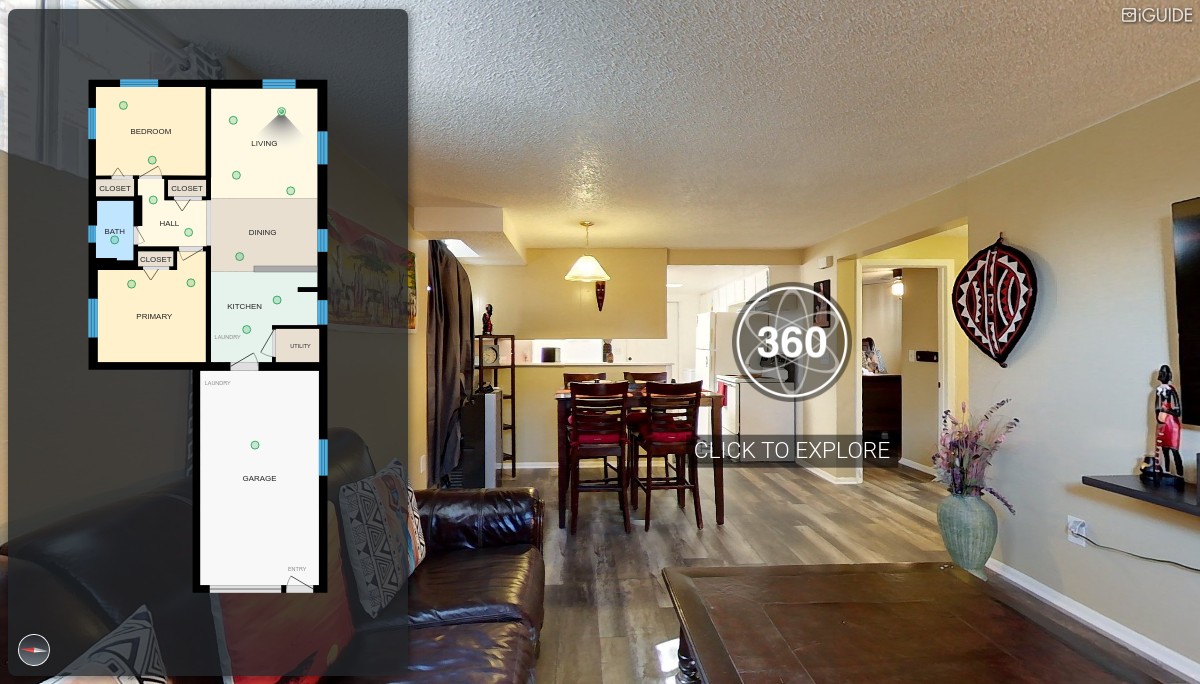 IGUIDE 3D Tour For 1217 B Yosemite St, Denver, CO