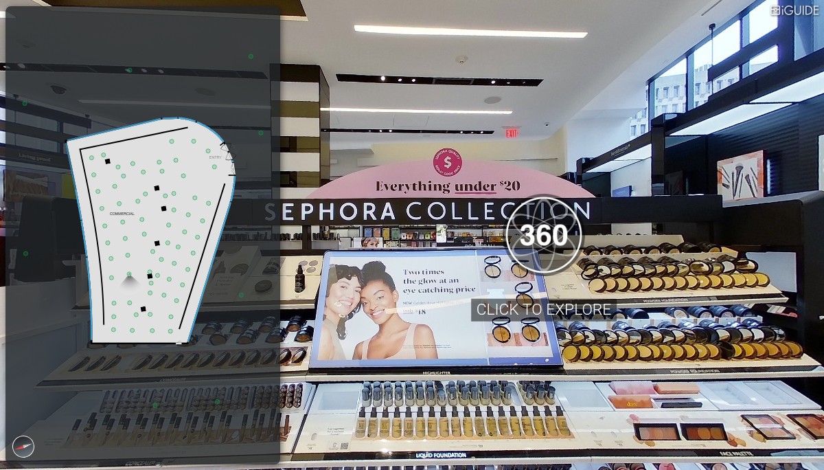 iGUIDE 3D Tour for Sephora, Faneuil Hall Boston